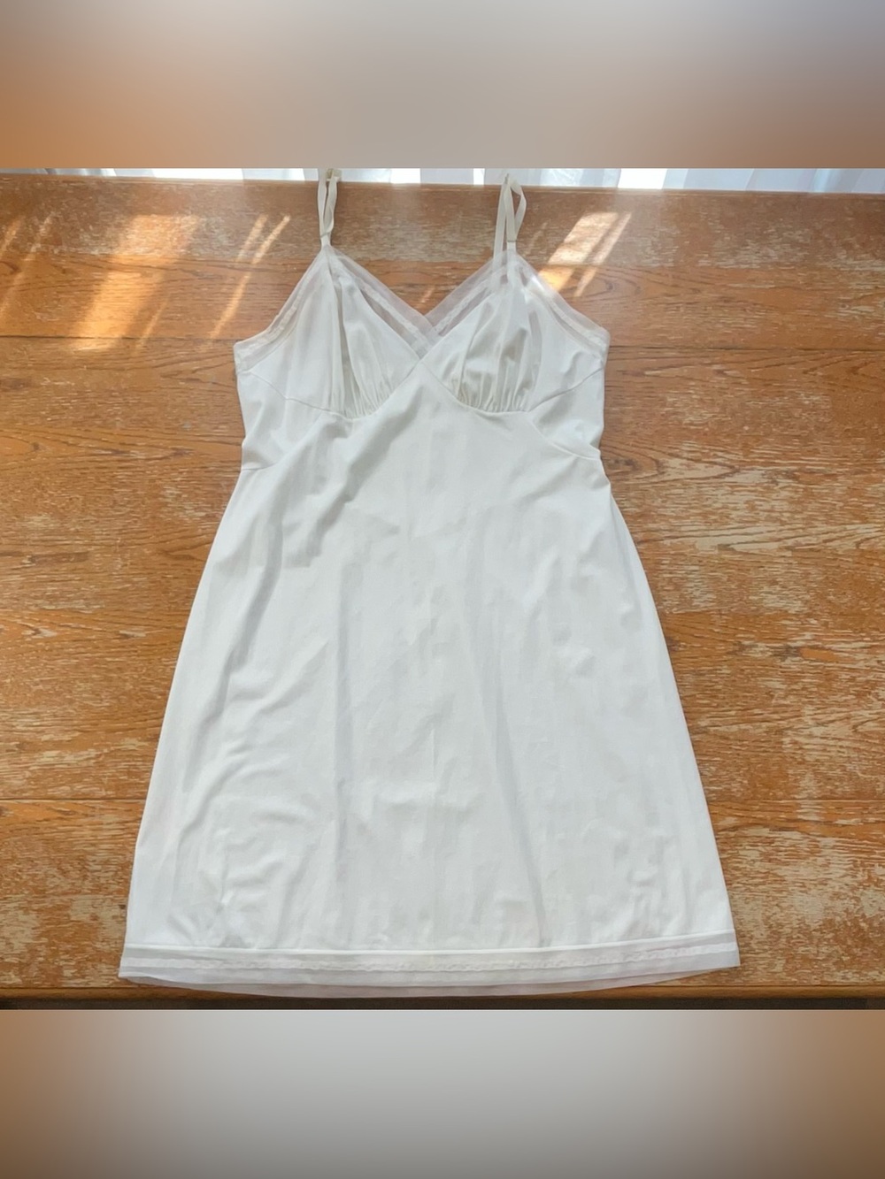 Vintage 1960's Vanity Fair Nylon Antron III Slip Dress Size 38